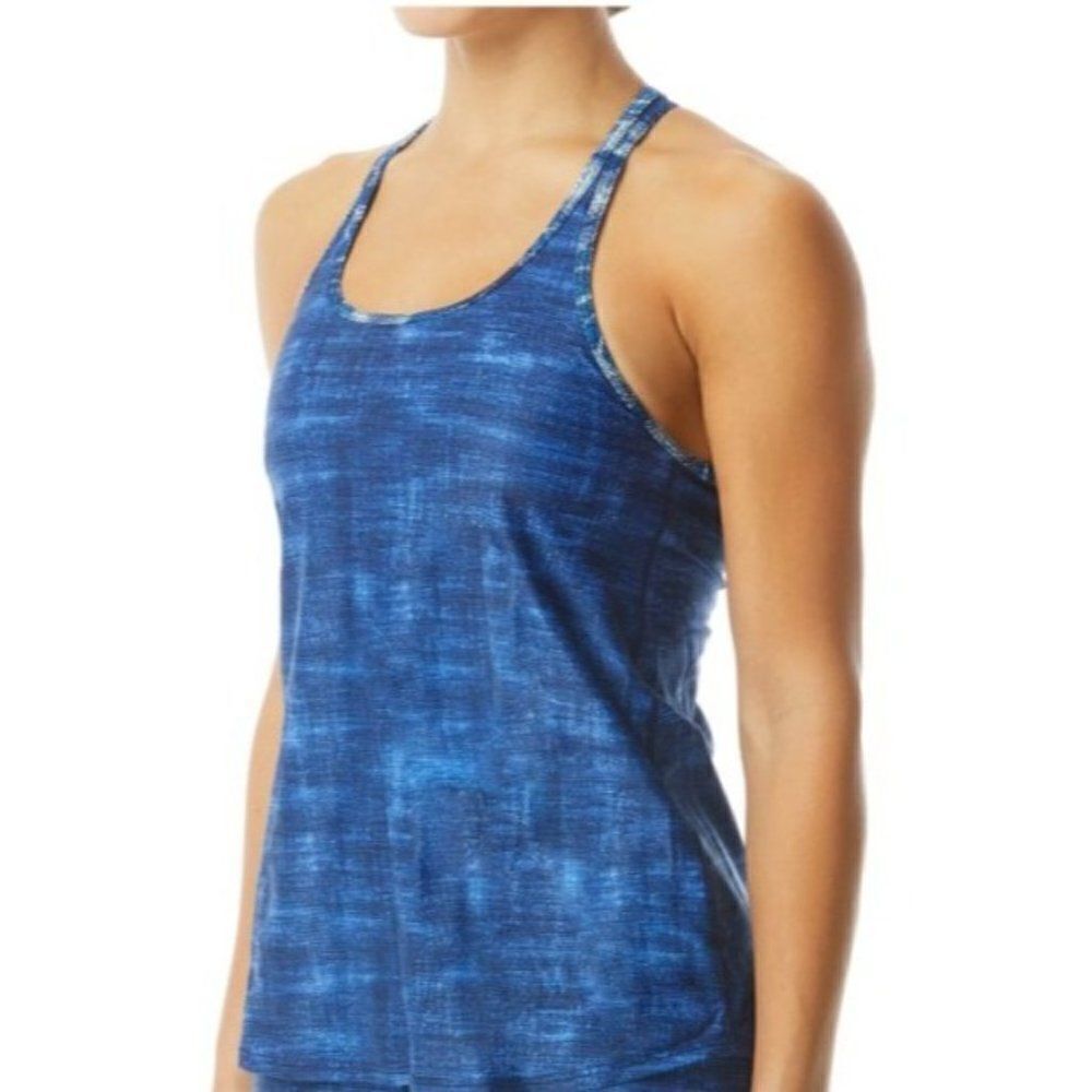 TYR WOMEN’S TAYLOR TANK-MAUI, BLUE, SIZE S (4/6)
